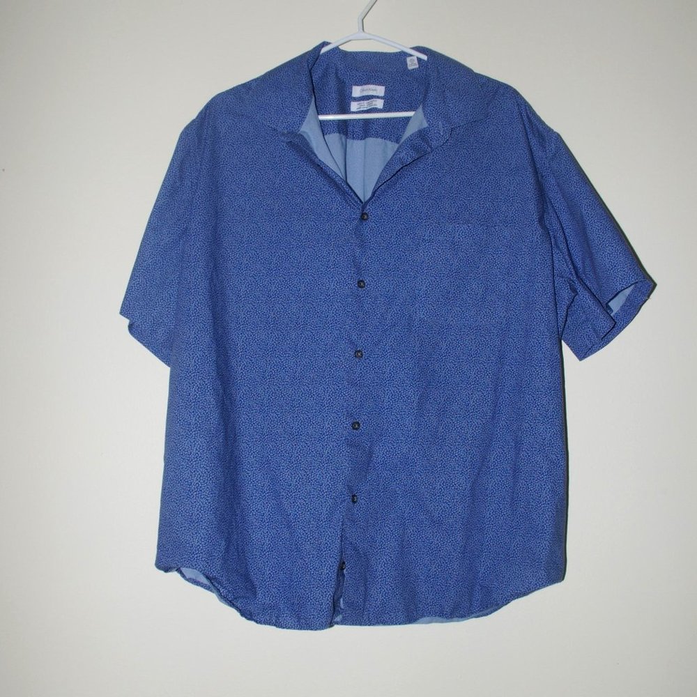 Calvin Klein Short Sleeve Button Up Shirt 2XL